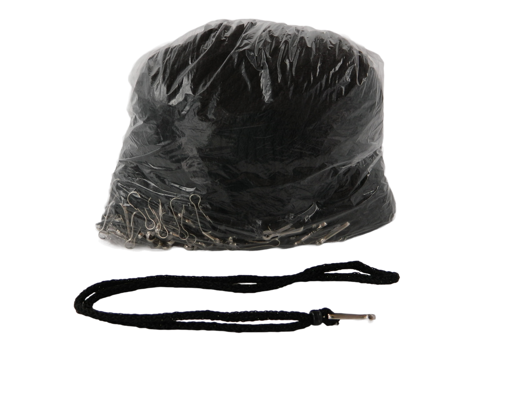 Cordon P/ Gafete Grueso Negro C/ 100 pzs Mexiquense