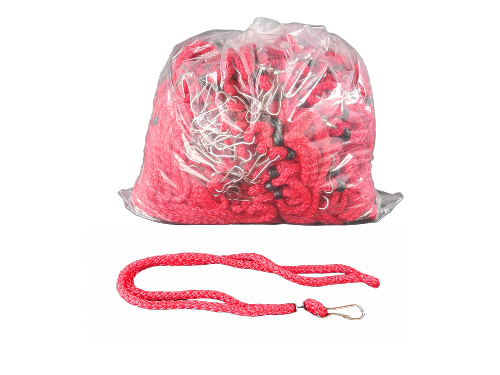 Cordon P/ Gafete Grueso Rojo C/ 100 pzs Mexiquense