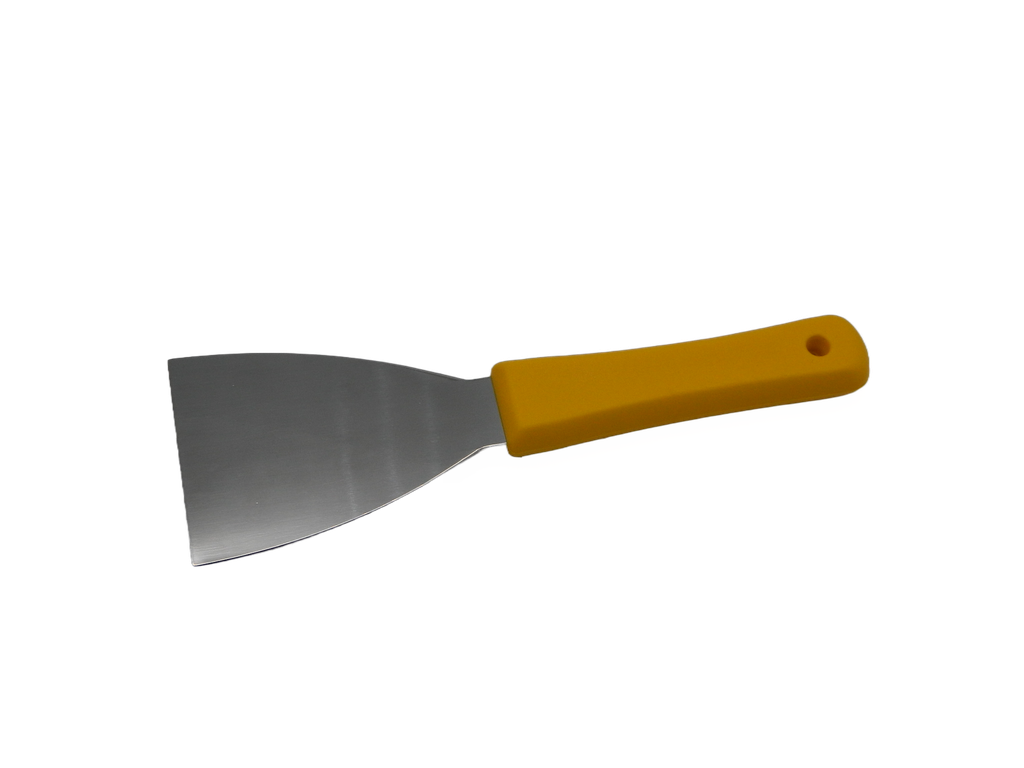 Espatula Acero Inoxidable 3" Amarillo El Castor