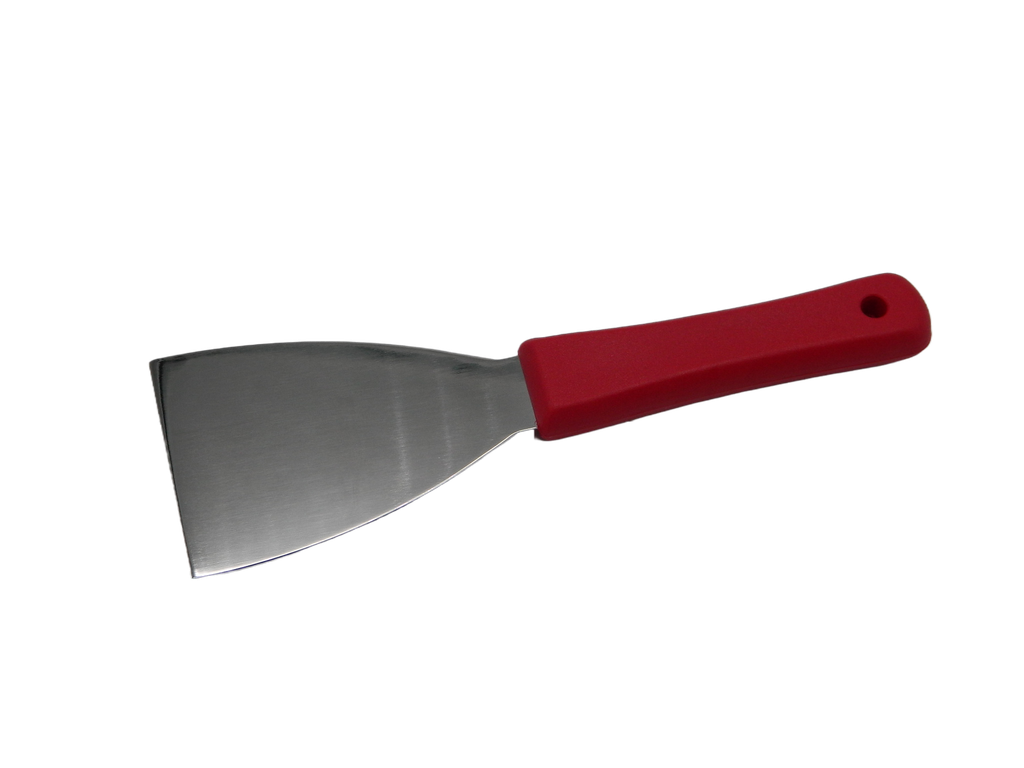 Espatula Acero Inoxidable 3" Rojo El Castor