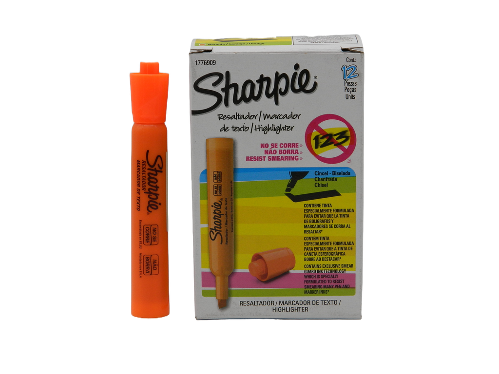 Marcatexto Sharpie Tank Naranja C/ 12 Newell