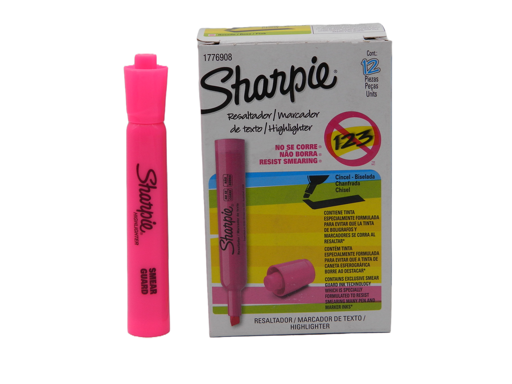 Marcatexto Sharpie Tank Rosa C/ 12 Newell