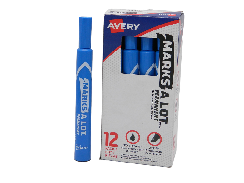 Marcador Marksalot Azul C/ 12 pzs Avery