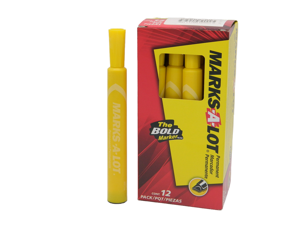 Marcador Marksalot Amarillo C/ 12 pzs Avery