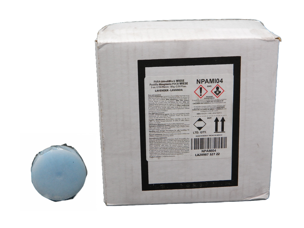 Pastilla Redonda Lavanda 85 grs C/ 50 pzs Wiese