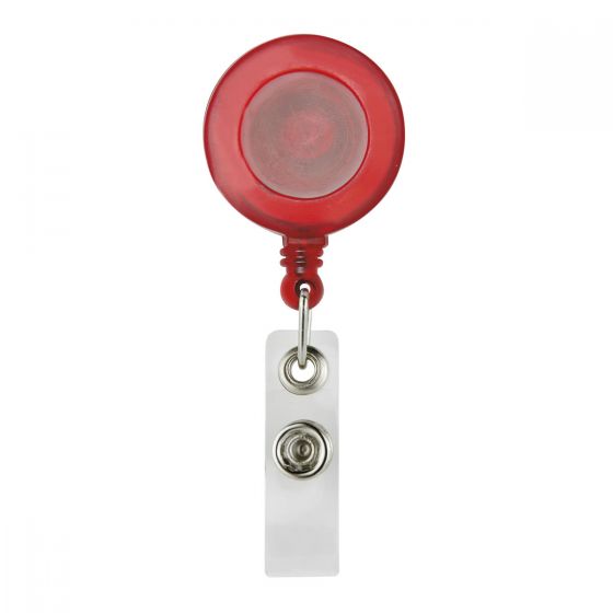 Portagafete Retractil Rojo PromoOpcion
