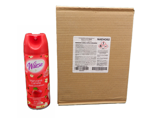 [001540] Aromatizante Aerosol 400 ml Manzana Canela C/ 12 pzs  Wiese