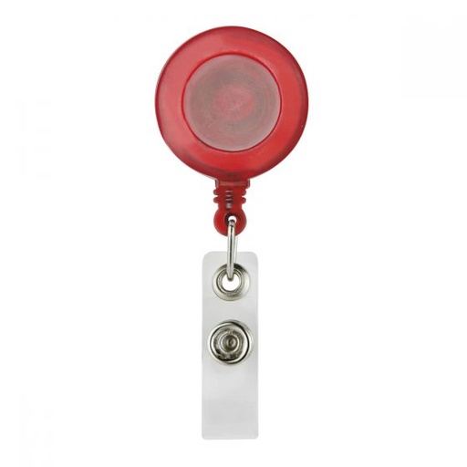 [001735] Portagafete Retractil Rojo PromoOpcion