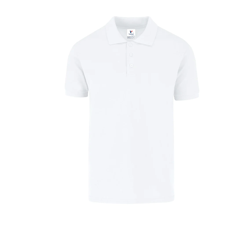 [002156] Polo Pique Caballero Manga Corta 50% Algodón 50% Poliester Blanco Grande Yazbek