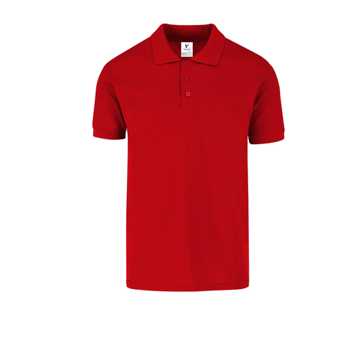 [002171] Polo Pique Caballero Manga Corta 50% Algodón 50% Poliester Rojo Grande Yazbek