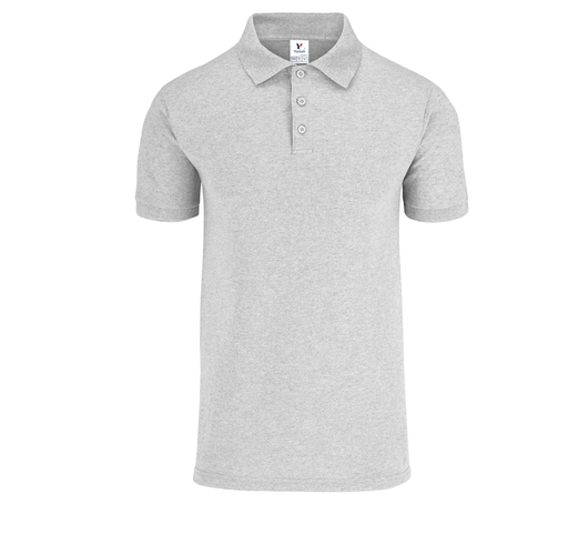 [002177] Polo Pique Caballero Manga Corta 50% Algodón 50% Poliester Gris Extra Grande Yazbek