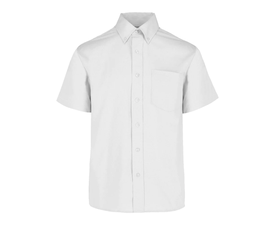 [002207] Camisa Gabardina Caballero Manga Corta 50% Algodón 50% Poliester Blanco Extra Grande Yazbek