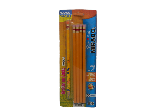 [002287] Lapiz Mirado Hexagonal #2 C/ 4 pzs Newell