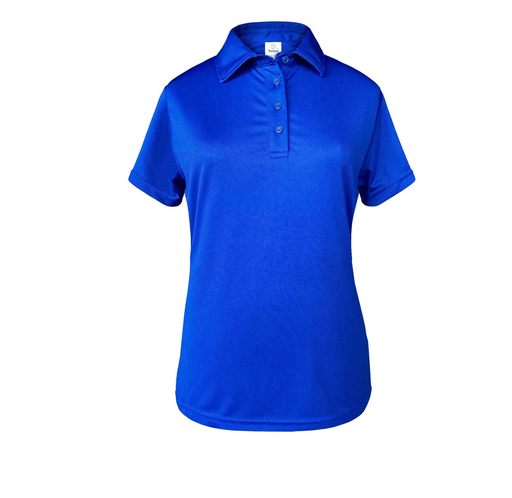 [002403] Polo Dama Manga Corta 100% Poliester Azul Royal Extra Grande Yazbek