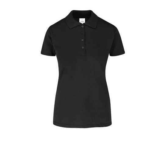 [002418] Polo Pique Dama Manga Corta 50% Algodón 50% Poliester Negro Grande Yazbek
