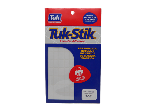 [002565] Etiqueta Adhesiva File 13 x 19 C/ 20 hjs Tuk