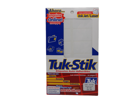 [002567] Etiqueta Adhesiva File 32 x 64 C/ 20 hjs Tuk