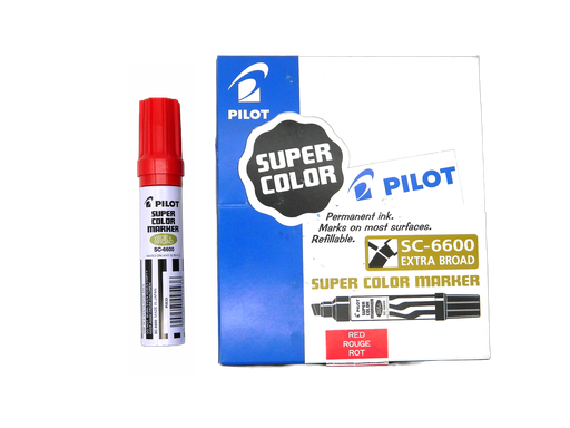 [002821] Marcador Permanente Jumbo Rojo C/ 12 pzs Pilot