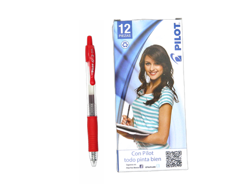 [002831] Puma G2 0.5 mm P/ Extrafino Rojo C/ 12 pzs Pilot