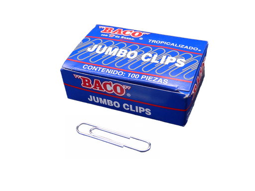 [002983] Clip Jumbo C/ 100 pzs Baco