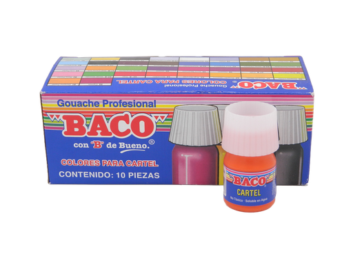 [003048] Pintura Cartel 53 Naranja 20 ml C/ 10 pzs Baco