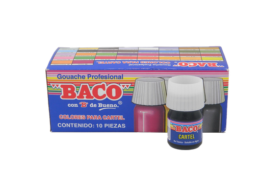 [003080] Pintura Cartel 73 Negro Bujia 20 ml C/ 10 pzs Baco
