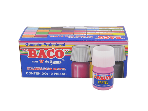 [003084] Pintura Cartel 82 Rosa Pastel 20 ml C/ 10 pzs Baco