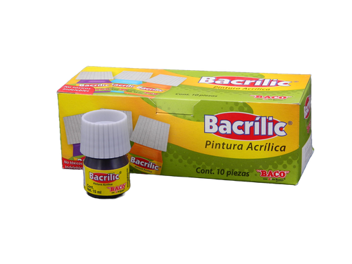 [003101] Pintura Acrilica 360 Violeta 15 ml C/ 10 pzs Baco