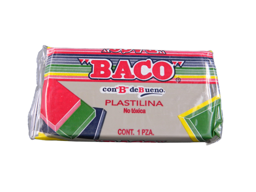 [003146] Plastilina 180 grs 59 Gris C/ 5 pzs Baco