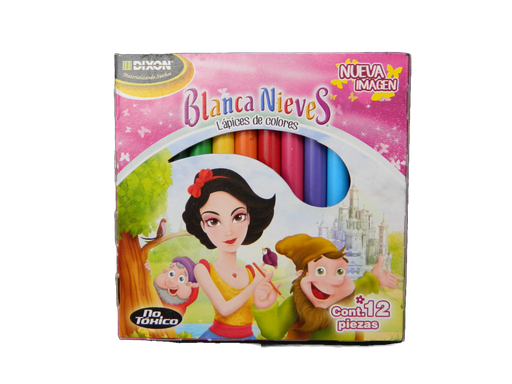[003190] Colores Cortos Blanca Nieves C/ 12 pzs Dixon