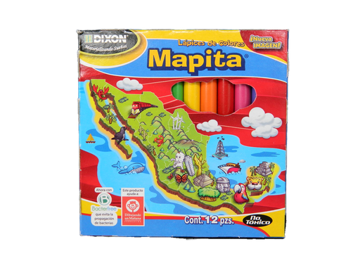 [003193] Colores Cortos Mapita C/ 12 pzs Dixon