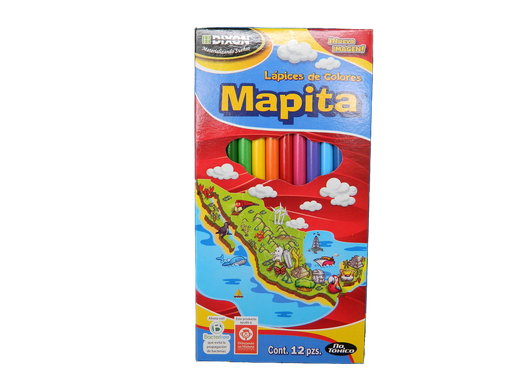 [003194] Colores Largos Mapita C/ 12 pzs Dixon