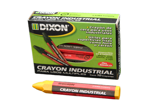 [003199] Crayon Industrial Amarillo C/ 10 pzs Dixon