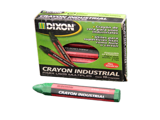 [003204] Crayon Industrial Verde C/ 10 pzs Dixon