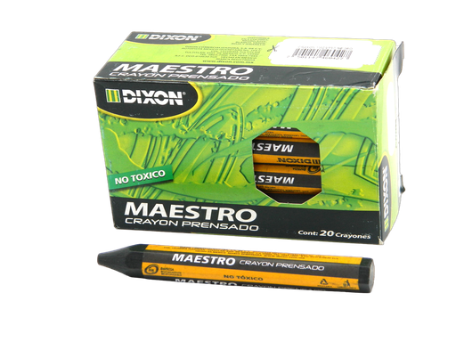 [003208] Crayon Maestro Negro C/ 20 pzs Dixon