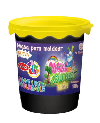 [003231] Masa Vinci 140 grs Amarillo Neon C/ 4 pzs Dixon