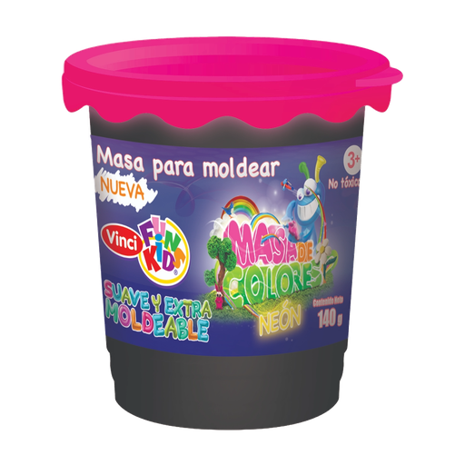 [003232] Masa Vinci 140 grs Rosa Neon C/ 4 pzs Dixon