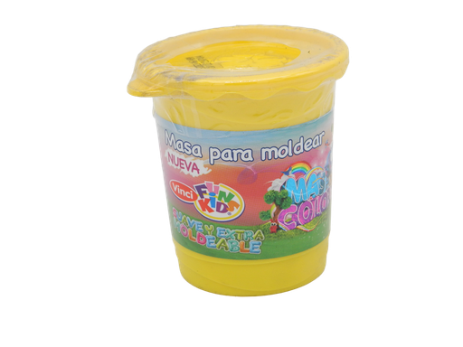 [003237] Plastilina 180 grs Vinci Amarilla C/ 5 pzs Dixon