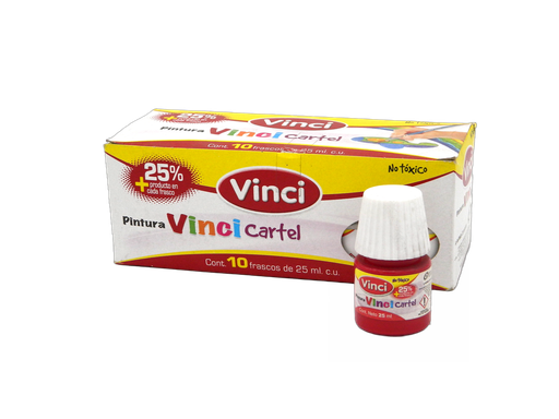 [003259] Pintura Cartel Vinci 55 Carmin 25 ml C/ 10 pzs Dixon