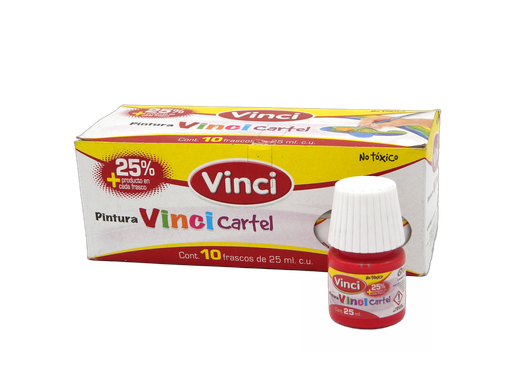 [003262] Pintura Cartel Vinci 58 Geranio 25 ml C/ 10 pzs Dixon
