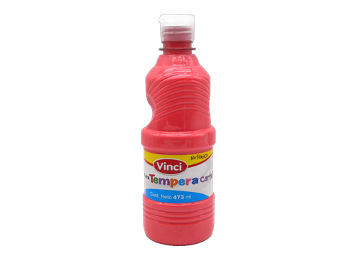 [003311] Pintura Tempera Vinci 473 ml Rojo C/ 4 pzs Dixon