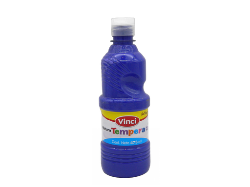 [003315] Pintura Tempera Vinci 473 ml Azul Ultramar C/ 4 pzs Dixon