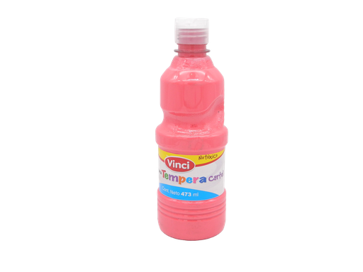 [003324] Pintura Tempera Vinci 473 ml Rosa Mexicano C/ 4 pzs Dixon
