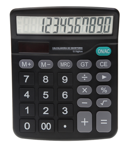 [003412] Calculadora Escritorio 12 Digitos Mediana Jumbo