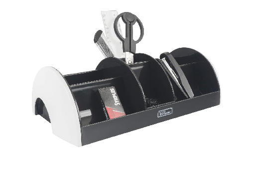 [003501] Organizador Escritorio C/ Compartimento Central Negro Printaform