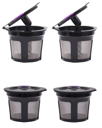 [003563] Capsula Filtros Café K-Cup Reutilizable P/ Keurig C/ 4 pzs