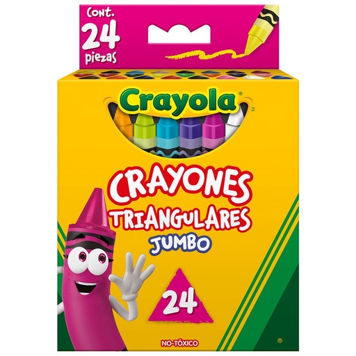 [003699] Crayones Triangulares Jumbo C/ 24 pzs Crayola