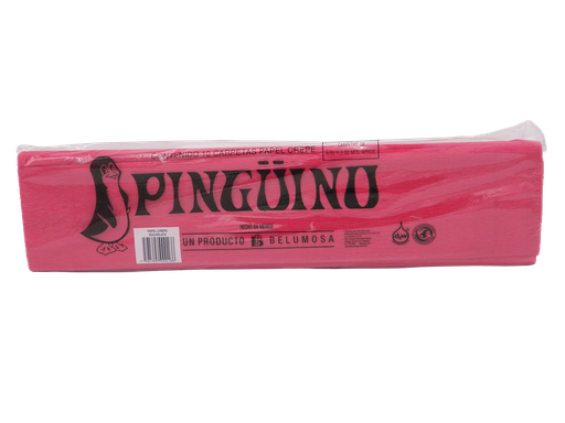 [003945] Papel Crepe Pingüino Rojo Escarlata C/ 10 pzs Belumosa