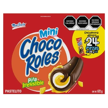 [004064] Mini Choco Roles 28 grs C/ 24 pzs Marinela