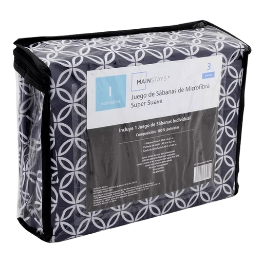 [004145] Juego Sabanas Super Suave Individuales Mainstays